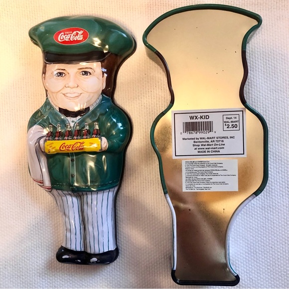 Coca-Cola Tin Delivery man coke bottles vintage - Picture 2 of 8